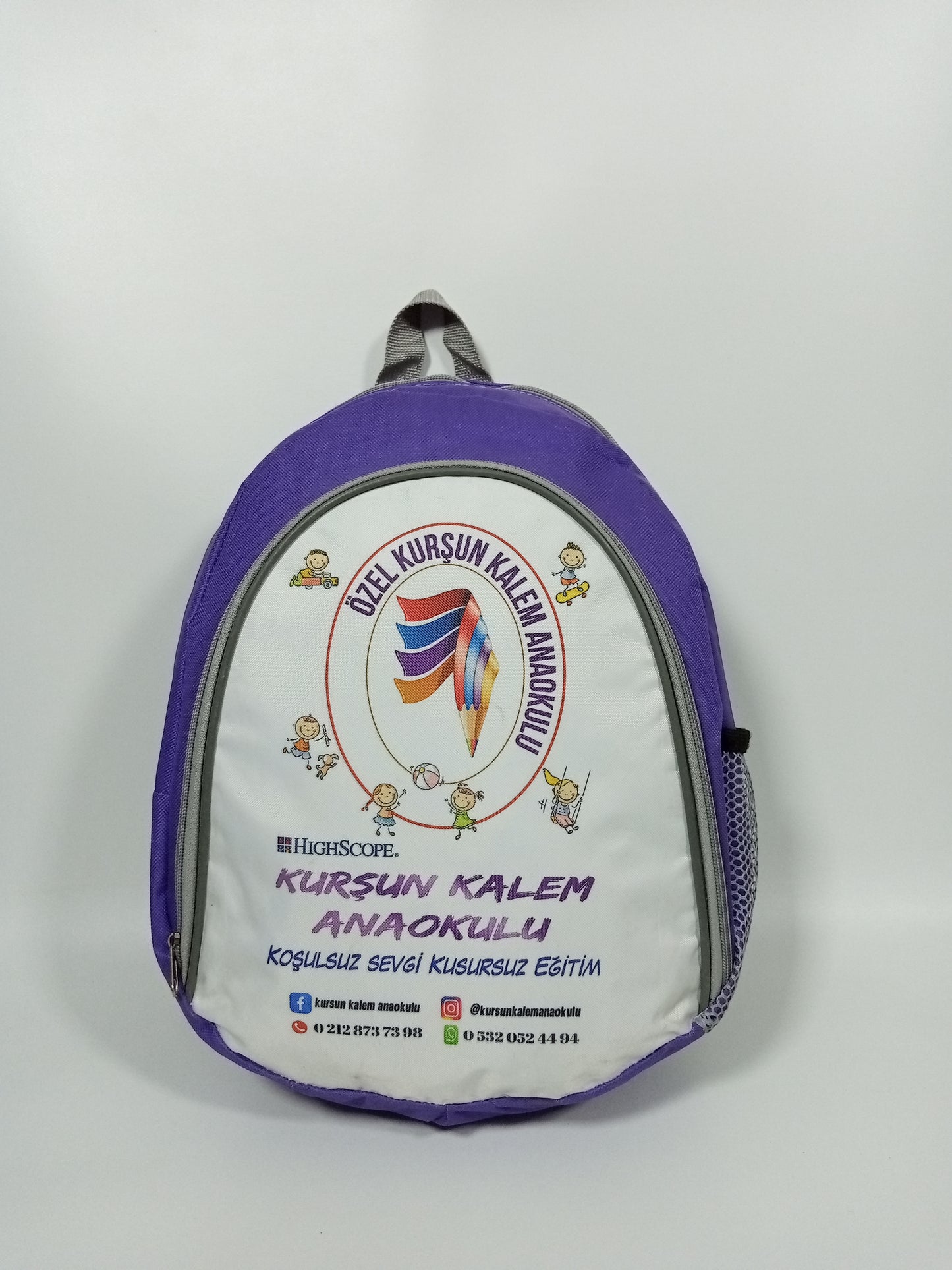 Rahat ve Şık Yuvarlak Baskılı Sırt Çantası